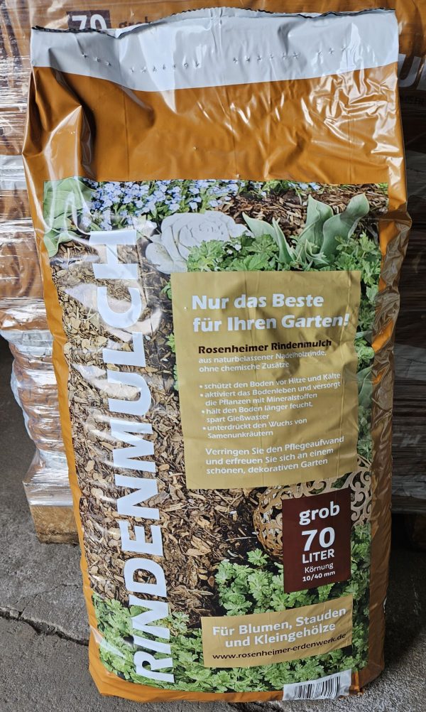 Rindenmulch 10-40 mm 36 Säcke á 70 Liter – Bild 3